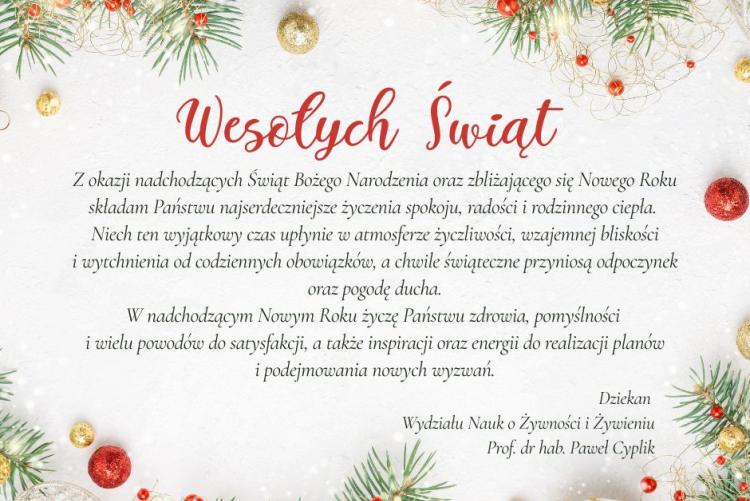 Życzenia świąteczne