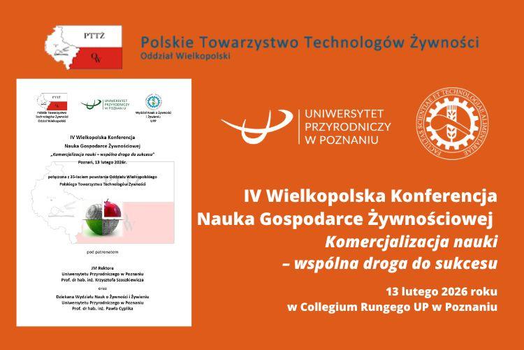 IV Wielkopolska Konferencja Nauka Gospodarce Żywnościowej