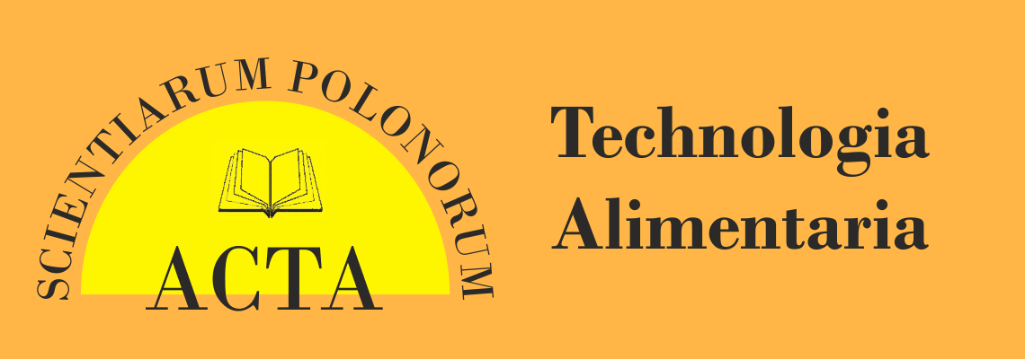 grafika czasopisma Acta Scientiarum Polonorum Technologia Alimentaria